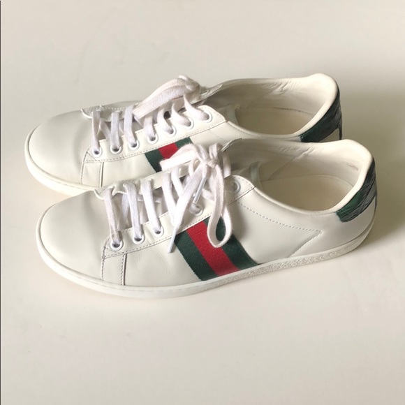 Gucci Shoes - Authentic Gucci Ace Leather Sneaker